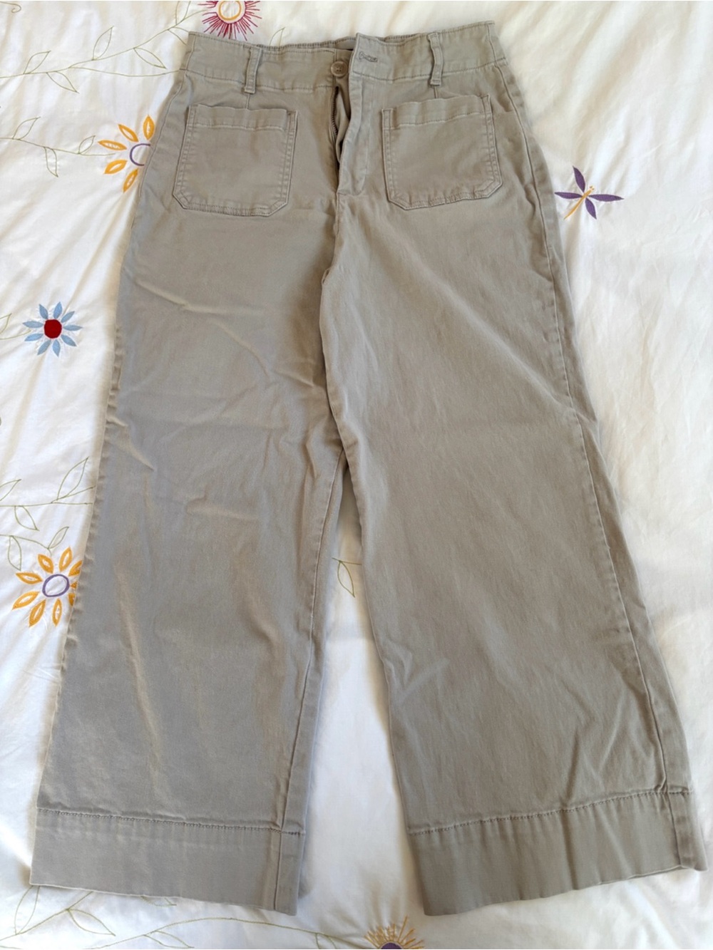 Bagatelle Casual Wide-Leg Khaki Pants